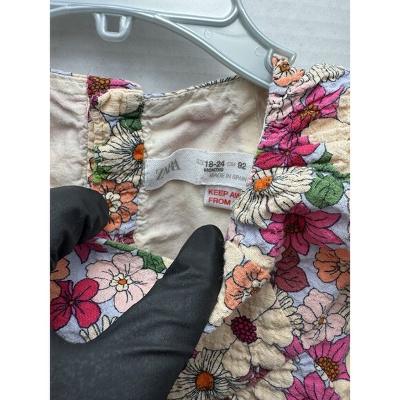 Zara Kids Floral Dress - Multicolor - Picture 3 of 6